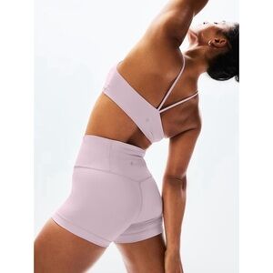 NWT! Athleta - Elation Ultra High Rise 3” Shortie - Lilac Sky - Size XL